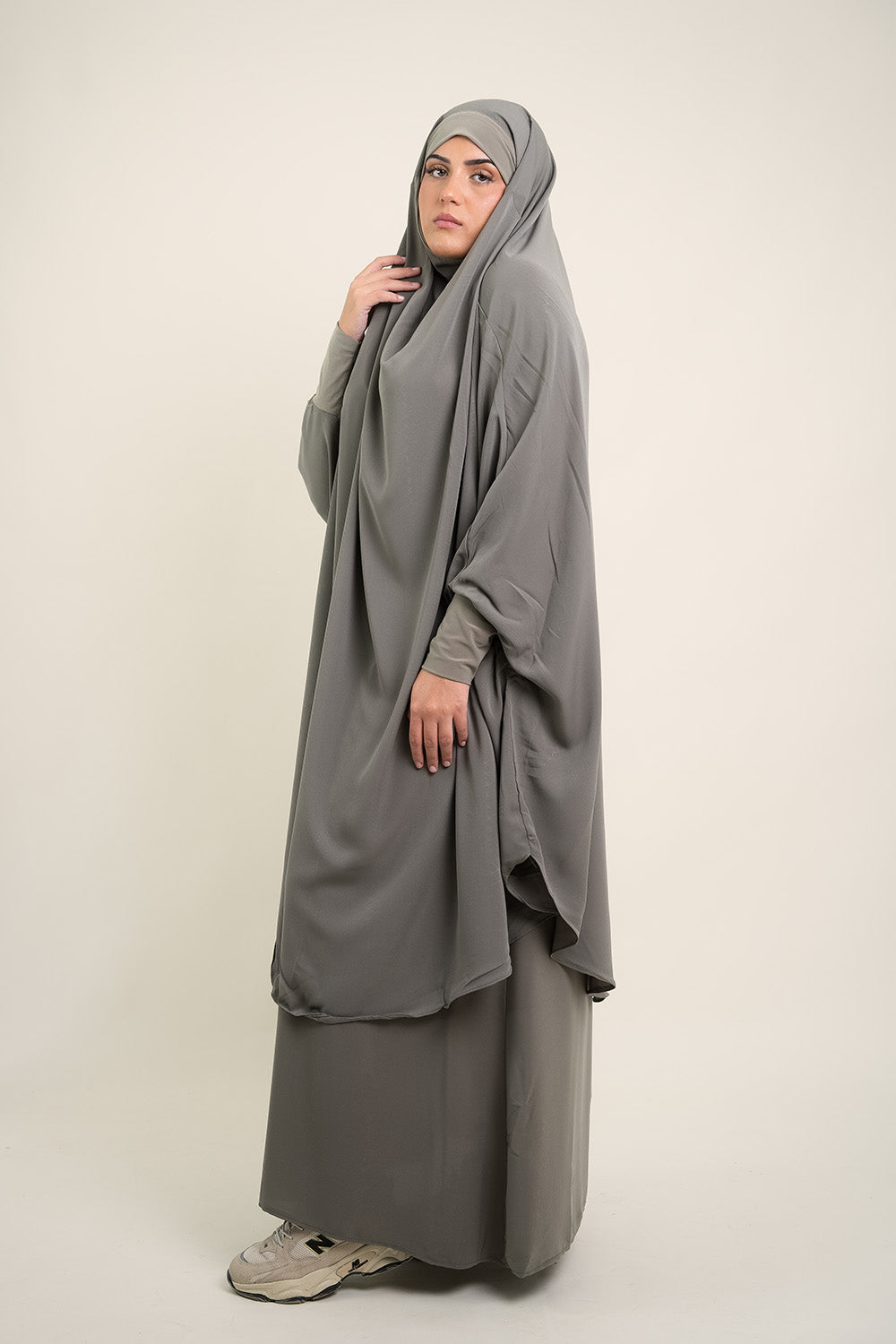 Jersey Jilbab Dusty Grey - Nayaa.de