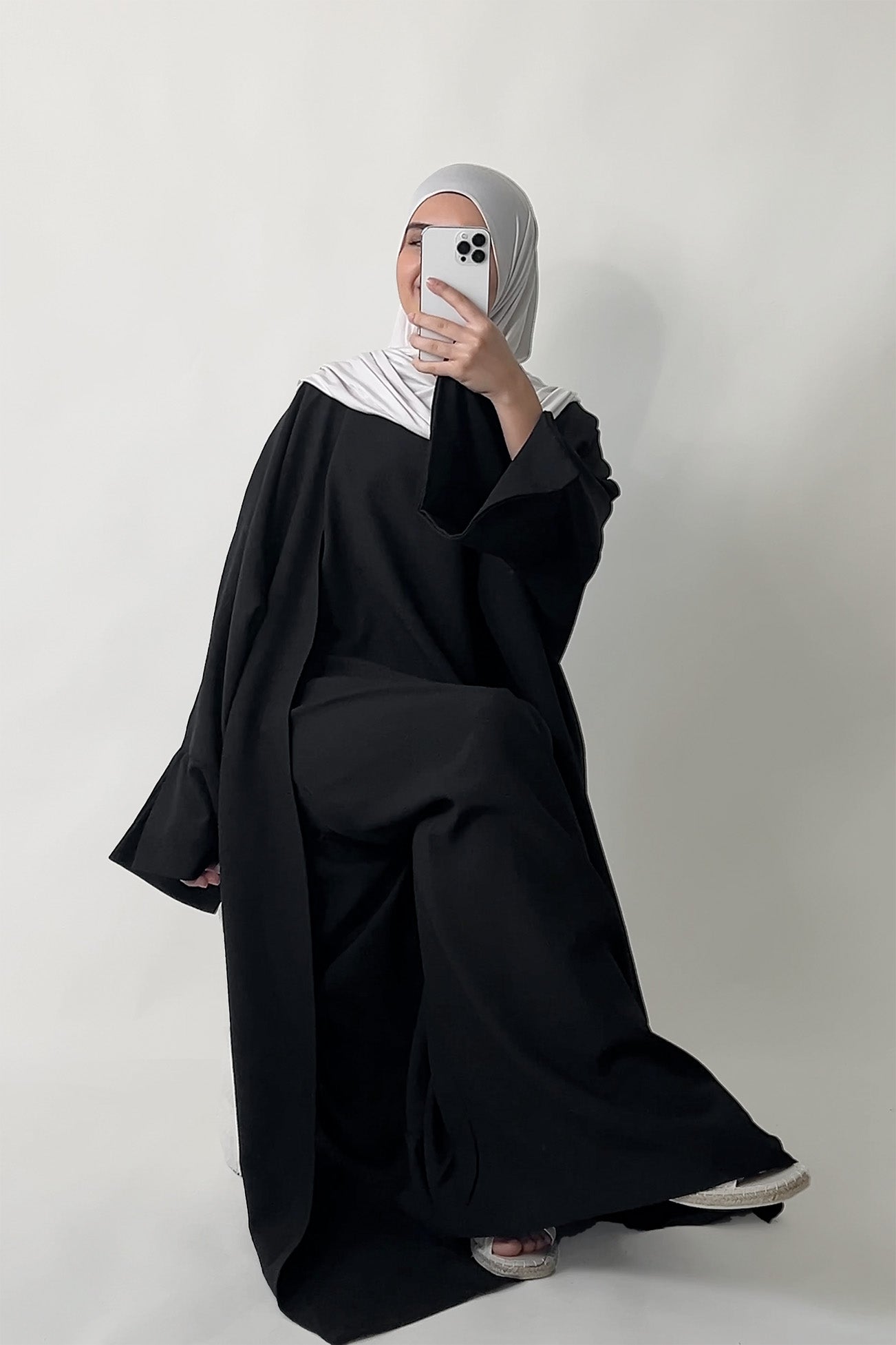 Oversize Kimono Abaya Schwarz