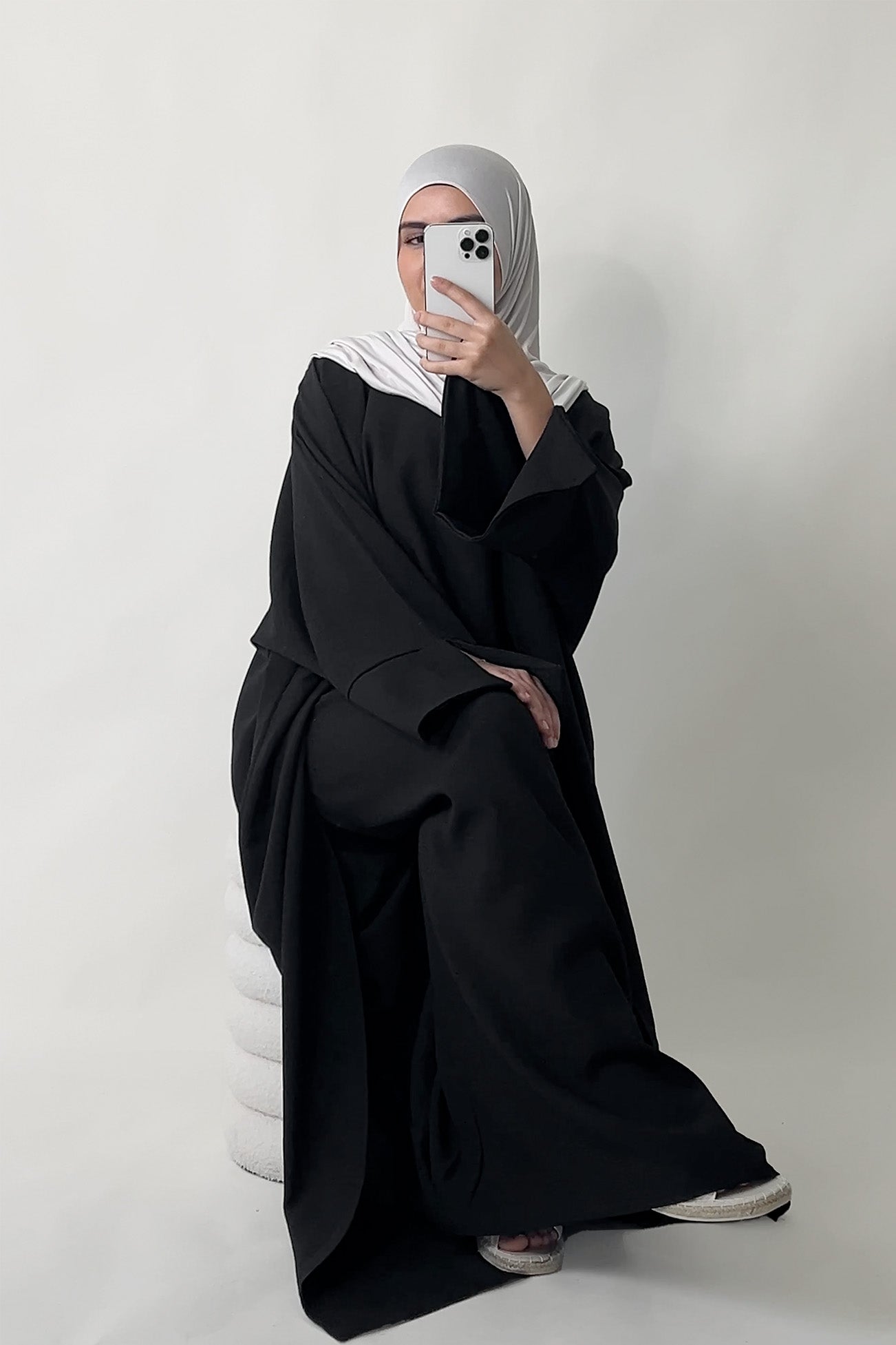 Oversize Kimono Abaya Schwarz