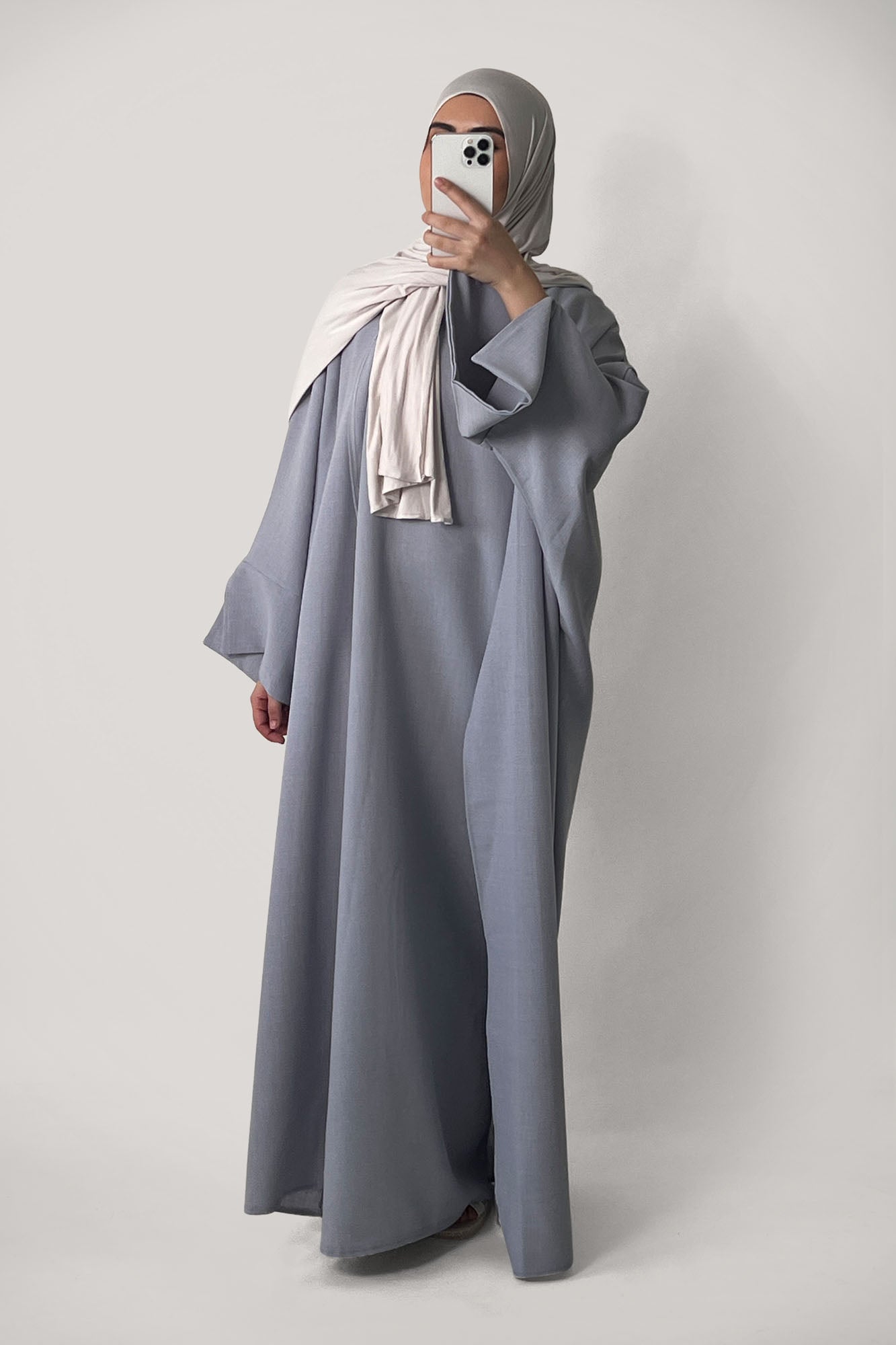 Oversize Kimono Abaya Oslo Grey - Nayaa.de